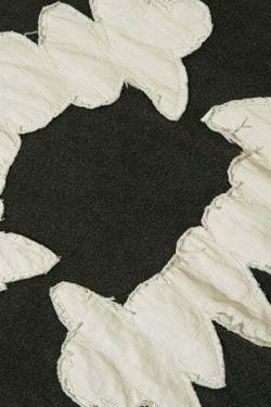 Coquette Aesthetic Acid Wash Hoodie with Fangs Applique - Y2K Fashion Statement