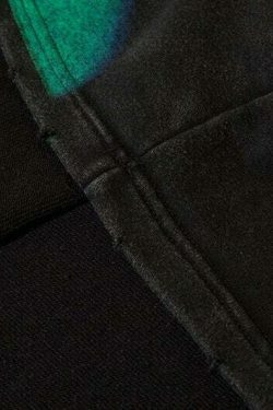 Coquette Aesthetic Acid Washed Sweatshirt with Shadow Graphic - Y2K Fashion Women's Clothing