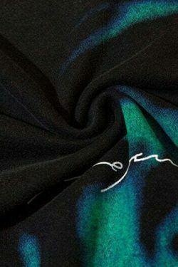 Coquette Aesthetic Acid Washed Sweatshirt with Shadow Graphic - Y2K Fashion Women's Clothing