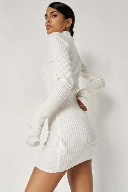 Coquette Aesthetic Arbor Mini Bodycon Dress - Y2K Fashion Women's Clothing