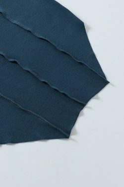 Coquette Aesthetic Ariel Halter Top - Y2K Fashion Grunge Style Cute Tops Pastel Goth Cargo Skirt