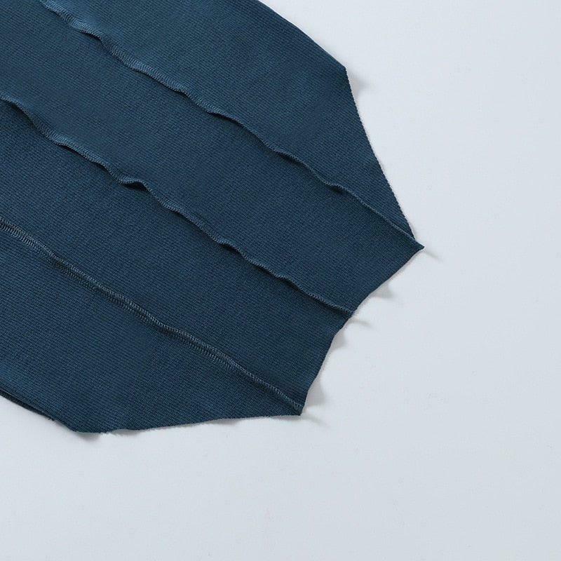 Coquette Aesthetic Ariel Halter Top - Y2K Fashion Grunge Style Cute Tops Pastel Goth Cargo Skirt