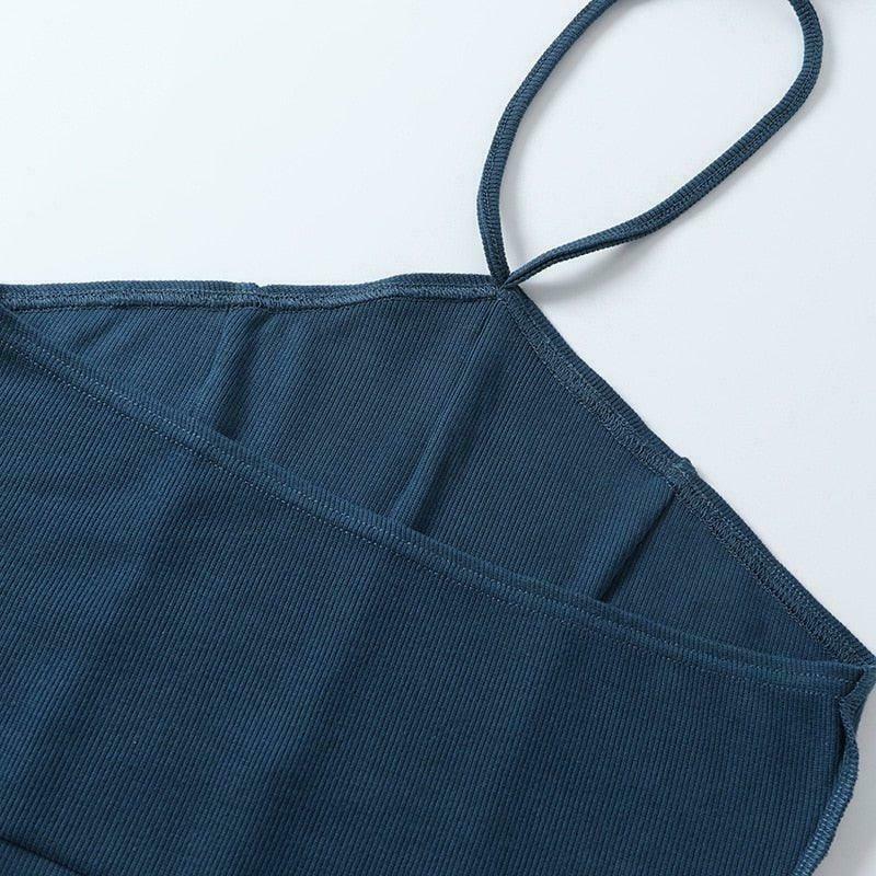 Coquette Aesthetic Ariel Halter Top - Y2K Fashion Grunge Style Cute Tops Pastel Goth Cargo Skirt