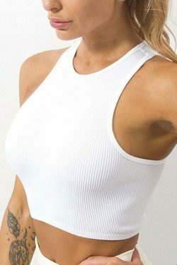 Coquette Aesthetic Arlo Rib-Knit Tank - Y2K Fashion Top with Grunge Style & Pastel Goth Vibes