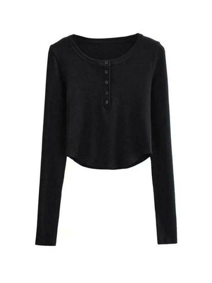 Coquette Aesthetic Asymmetric Button Front Knit Crop Top Coquette Aesthetic Asymmetric Button Front Knit Crop Top