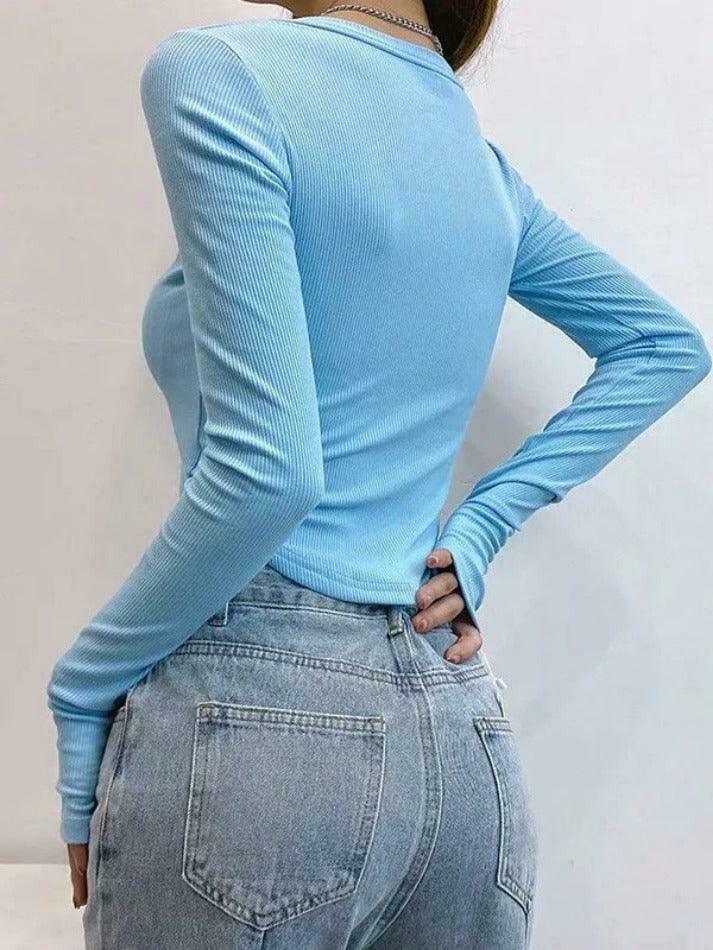 Coquette Aesthetic Asymmetric Button Front Knit Crop Top Coquette Aesthetic Asymmetric Button Front Knit Crop Top