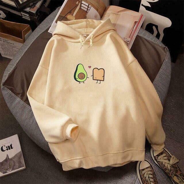 Coquette Aesthetic Avocado Besties Hoodie - Y2K Fashion Women's Cute Tops & Grunge Style Sweatshirt Coquette Aesthetic Avocado Besties Hoodie - Y2K Fashion Women's Cute Tops & Grunge Style Sweatshirt