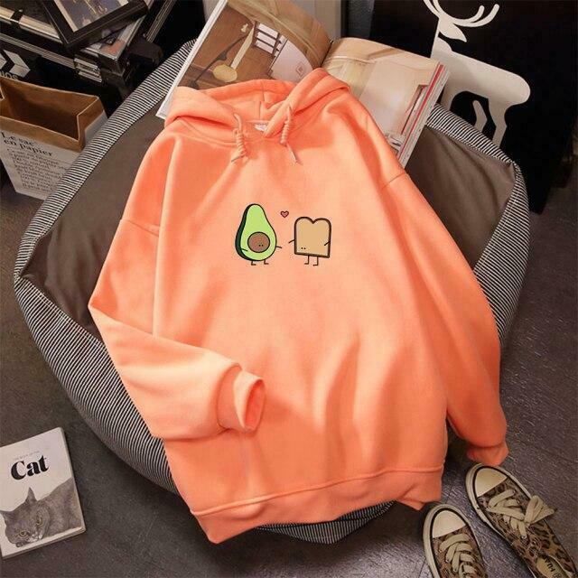 Coquette Aesthetic Avocado Besties Hoodie - Y2K Fashion Women's Cute Tops & Grunge Style Sweatshirt Coquette Aesthetic Avocado Besties Hoodie - Y2K Fashion Women's Cute Tops & Grunge Style Sweatshirt