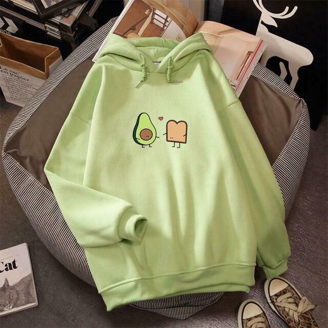 Coquette Aesthetic Avocado Besties Hoodie - Y2K Fashion Women's Cute Tops & Grunge Style Sweatshirt Coquette Aesthetic Avocado Besties Hoodie - Y2K Fashion Women's Cute Tops & Grunge Style Sweatshirt