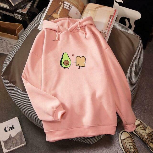 Coquette Aesthetic Avocado Besties Hoodie - Y2K Fashion Women's Cute Tops & Grunge Style Sweatshirt Coquette Aesthetic Avocado Besties Hoodie - Y2K Fashion Women's Cute Tops & Grunge Style Sweatshirt