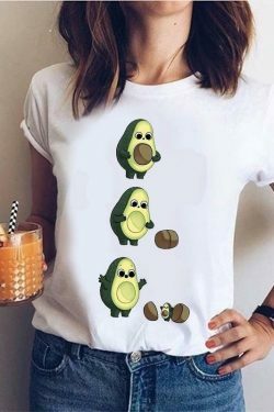Coquette Aesthetic Avocado Vegan T-Shirt for Y2K Fashion Enthusiasts