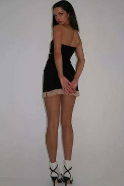 Coquette Aesthetic Backless Bow Bliss Mini Dress - Y2K Fashion for Women