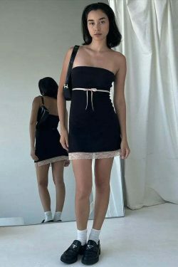 Coquette Aesthetic Backless Bow Bliss Mini Dress - Y2K Fashion for Women