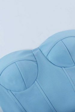 Coquette Aesthetic Backless Corset Top in Y2K Fashion Style