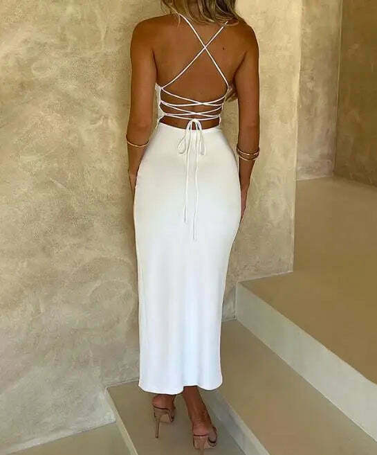 Coquette Aesthetic Backless Dress: Y2K Fashion - Grunge Style, Pastel Goth, Cute Tops, Cargo Skirt Coquette Aesthetic Backless Dress: Y2K Fashion - Grunge Style, Pastel Goth, Cute Tops, Cargo Skirt