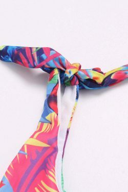 Coquette Aesthetic Backless Floral Bikini Swimsuit - Y2K Fashion Statement