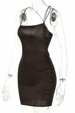 Coquette Aesthetic Backless Mini Dress - Y2K Fashion with Grunge & Pastel Goth Vibes