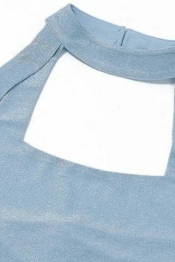 Coquette Aesthetic Backless Mini Dress with Blingy Blues - Y2K Fashion Statement