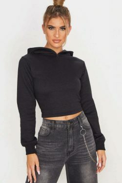 Coquette Aesthetic Backless Short Hoodie - Y2K Fashion for Women