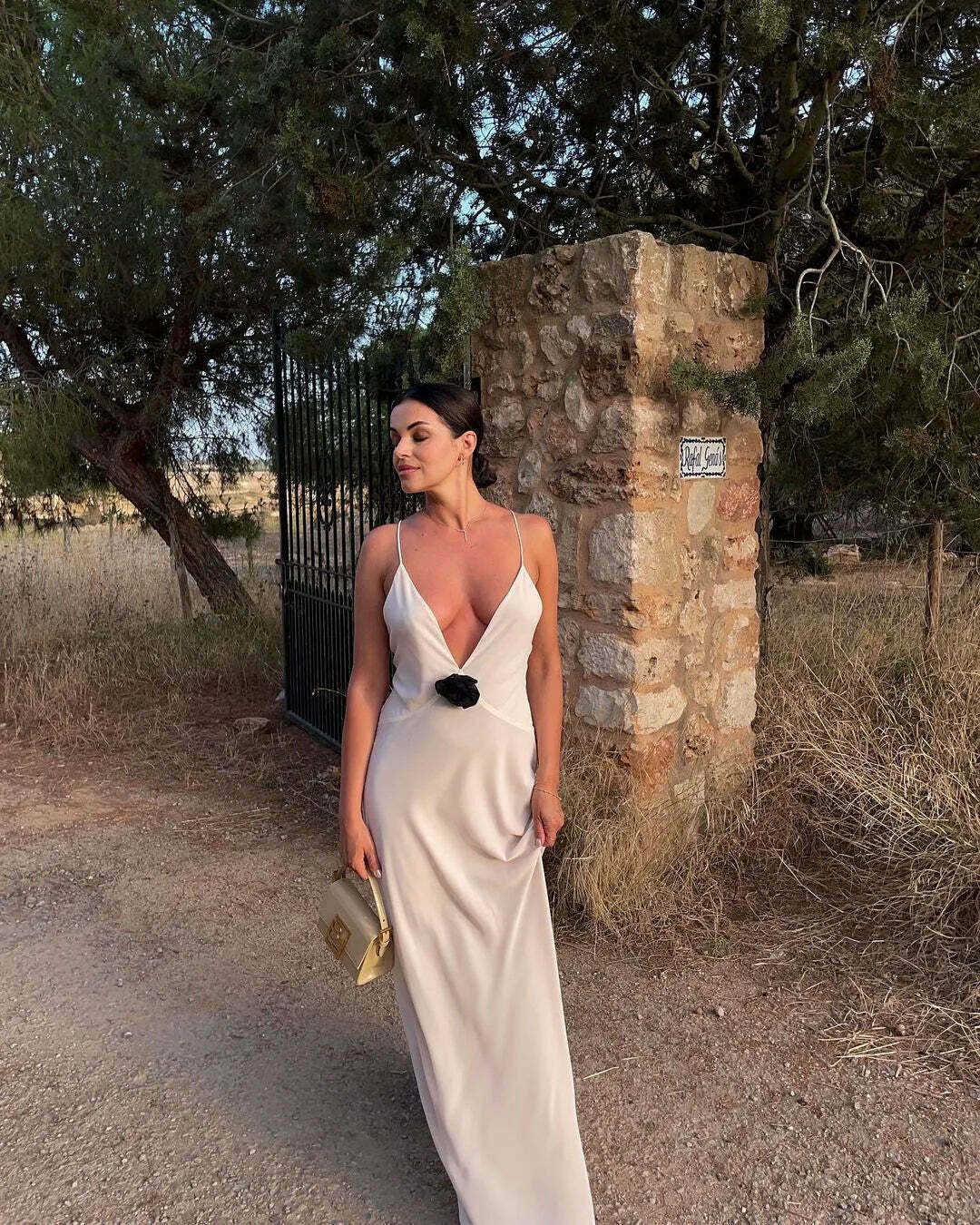 Coquette Aesthetic Backless Slip Dress - Y2K Fashion for Women - Graceful Drift