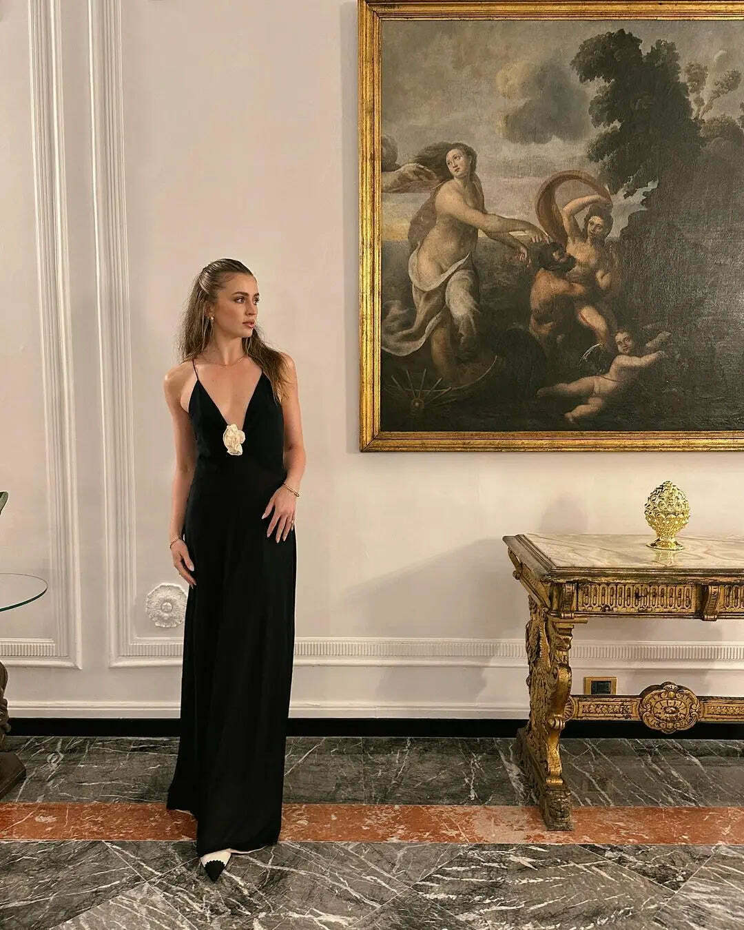 Coquette Aesthetic Backless Slip Dress - Y2K Fashion for Women - Graceful Drift