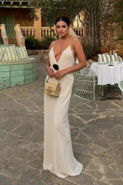 Coquette Aesthetic Backless Slip Dress - Y2K Fashion for Women - Graceful Drift