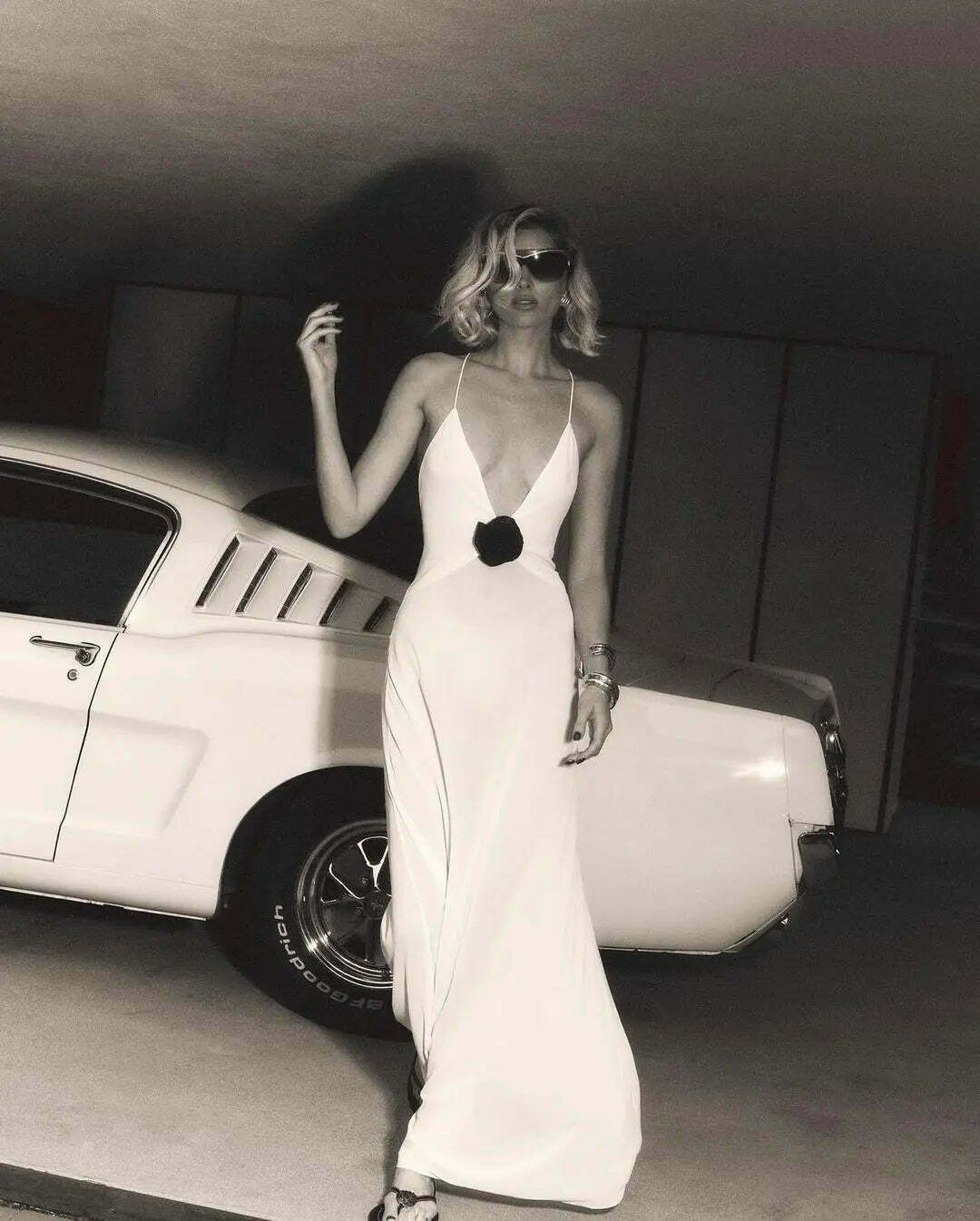 Coquette Aesthetic Backless Slip Dress - Y2K Fashion for Women - Graceful Drift