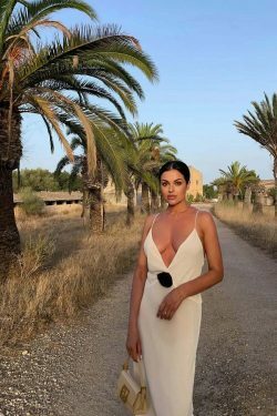 Coquette Aesthetic Backless Slip Dress - Y2K Fashion for Women - Graceful Drift