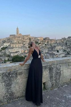 Coquette Aesthetic Backless Slip Dress - Y2K Fashion for Women - Graceful Drift