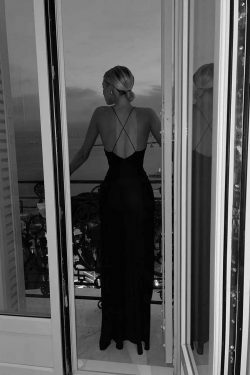 Coquette Aesthetic Backless Slip Dress - Y2K Fashion for Women - Graceful Drift