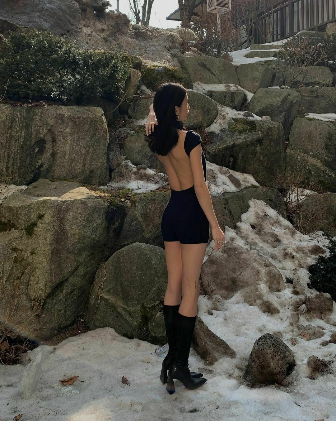 Coquette Aesthetic Backless Tank Playsuit: Y2K Fashion - Grunge Style & Elegance Coquette Aesthetic Backless Tank Playsuit: Y2K Fashion - Grunge Style & Elegance