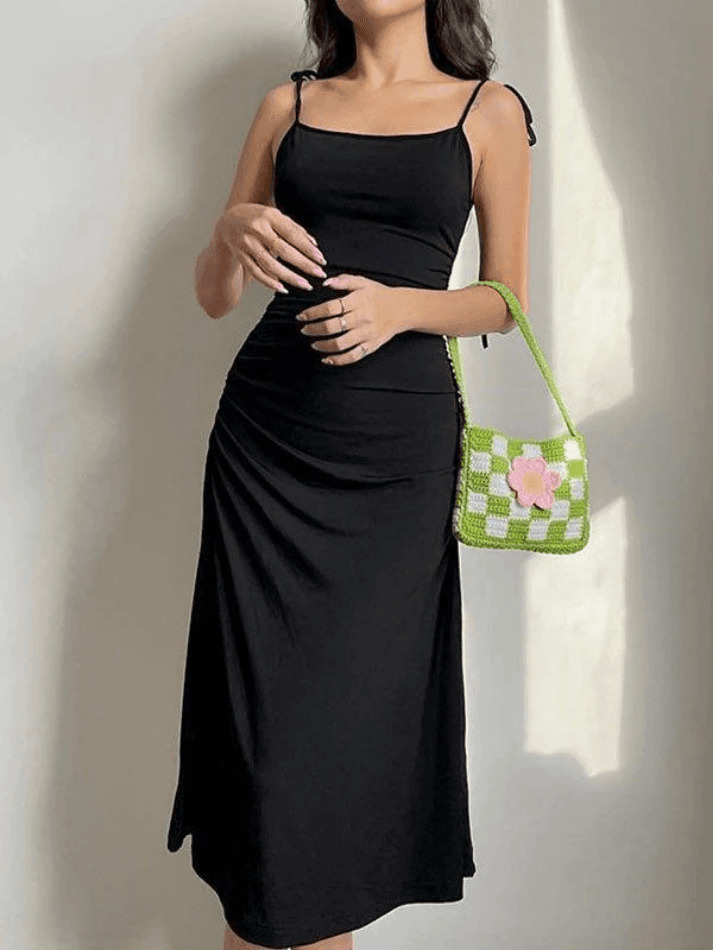 Coquette Aesthetic Backless Tie Strap Maxi Dress for Y2K Fashion Enthusiasts Coquette Aesthetic Backless Tie Strap Maxi Dress for Y2K Fashion Enthusiasts