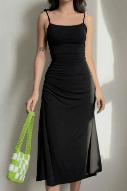 Coquette Aesthetic Backless Tie Strap Maxi Dress for Y2K Fashion Enthusiasts