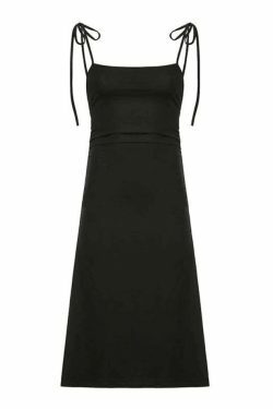 Coquette Aesthetic Backless Tie Strap Maxi Dress for Y2K Fashion Enthusiasts