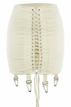 Coquette Aesthetic Bandage Skirt in Lovely Apricot Shade - Y2K Fashion Statement