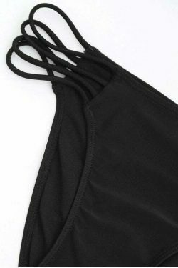 Coquette Aesthetic Banded Cut Out Bikini Set - Y2K Fashion Swimwear