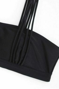 Coquette Aesthetic Banded Cut Out Bikini Set - Y2K Fashion Swimwear