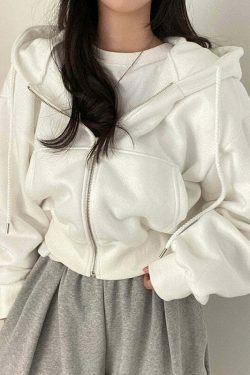 Coquette Aesthetic Bare Midriff Hoodie - Y2K Fashion Grunge Style Cute Tops Pastel Goth