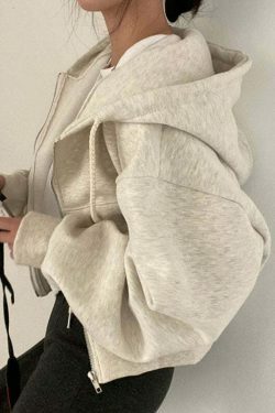 Coquette Aesthetic Bare Midriff Hoodie - Y2K Fashion Grunge Style Cute Tops Pastel Goth