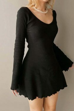 Coquette Aesthetic Bareback Bliss Dress - Y2K Fashion Statement for Women