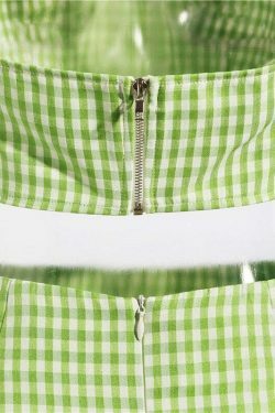 Coquette Aesthetic Beccah Plaid Mini Skirt Set - Y2K Fashion Outfit with Grunge Style &