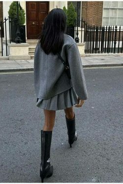 Coquette Aesthetic Benjamin Woolen Trench Coat - Y2K Fashion Statement Piece