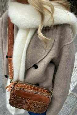 Coquette Aesthetic Benjamin Woolen Trench Coat - Y2K Fashion Statement Piece