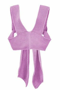 Coquette Aesthetic Bespoke Wrap-Around Top in Y2K Style with Grunge and Pastel Goth Influences