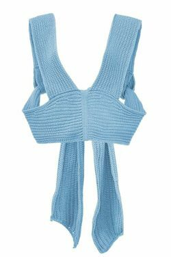 Coquette Aesthetic Bespoke Wrap-Around Top in Y2K Style with Grunge and Pastel Goth Influences