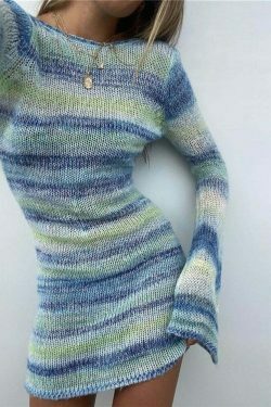 Coquette Aesthetic Betty Backless Knitted Dress - Y2K Fashion Statement for Women