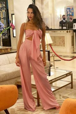 Coquette Aesthetic Bianca Tie Me Up Matching Set - Y2K Fashion Outfit