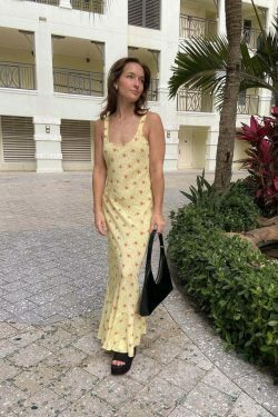 Coquette Aesthetic Birdie Ruffle Slim Floral Dress