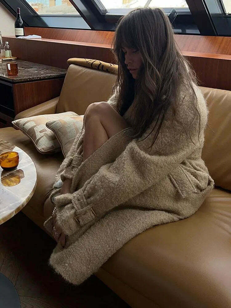 Coquette Aesthetic Blossom Breeze Apricot Coat - Y2K Fashion Women's Outerwear Coquette Aesthetic Blossom Breeze Apricot Coat - Y2K Fashion Women's Outerwear