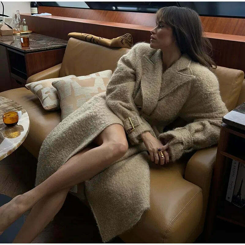 Coquette Aesthetic Blossom Breeze Apricot Coat - Y2K Fashion Women's Outerwear Coquette Aesthetic Blossom Breeze Apricot Coat - Y2K Fashion Women's Outerwear